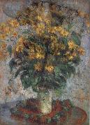 Claude Monet Jerusalem Artichoke Flowers oil painting artist